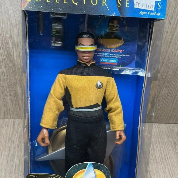 Star Trek Collector Series Lt Cdr. Geordi La Forge Starfleet Edition-Playmates - Picture 2 of 9